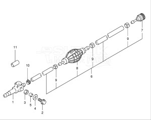  (2003) 115hp - () DF115TL drawing FUEL HOSE