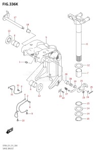 08002F-510001 (2005) 80hp E40 E01- (DF80A) DF80A drawing SWIVEL BRACKET (DF90ATH:E40)