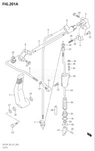 00993F-310001 (2013) 9.9hp P03-U.S.A (DF9.9TH) DF9.9 drawing CLUTCH