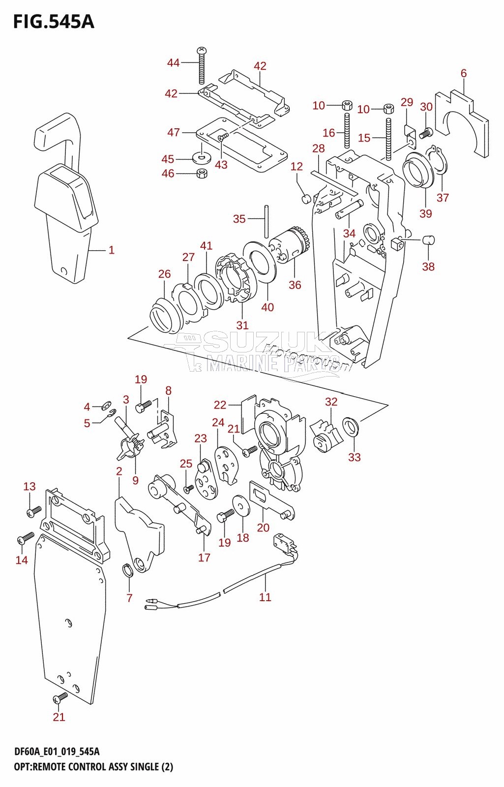 OPT:REMOTE CONTROL ASSY SINGLE (2)