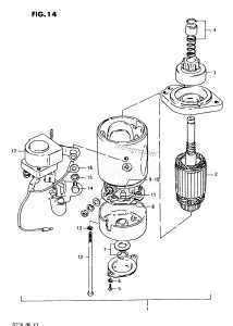 DT50 From 5002-300001 ()  1978 drawing STARTING MOTOR