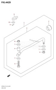 DF80A From 08002F-410001 (E01 E40)  2014 drawing DRAG LINK (DF70ATH:E40)