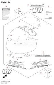 DF80A From 08002F-510001 (E01 E40)  2015 drawing ENGINE COVER (DF90ATH:E40)