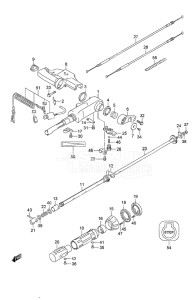 Outboard DF 9.9A drawing Tiller Handle