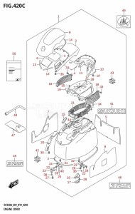 DF325A From 32501F-910001 (E01 E40)  2019 drawing ENGINE COVER (DF325A:E40)