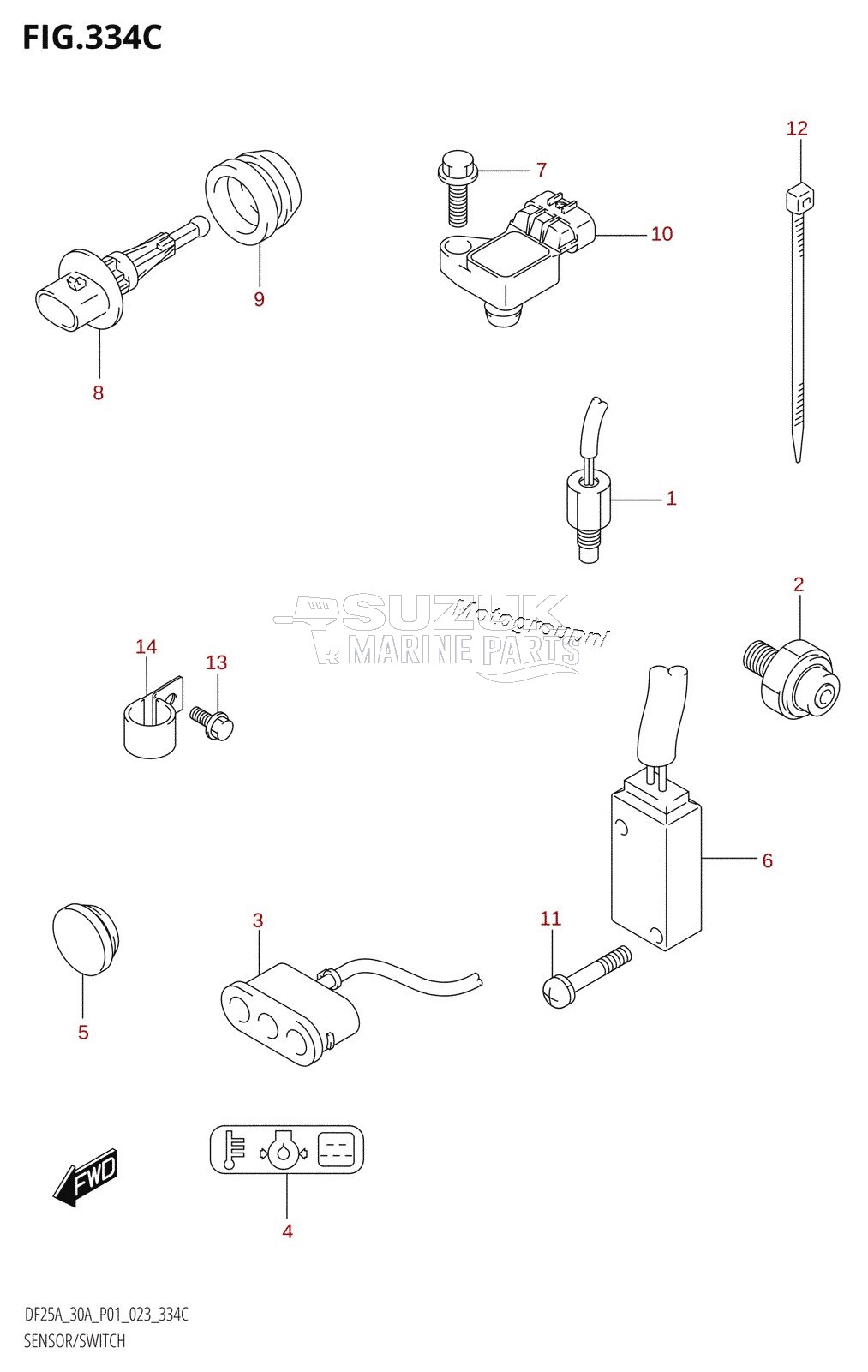 SENSOR /​ SWITCH (DF25AT,DF30AT)