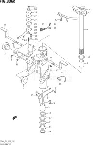 05003F-310001 (2013) 50hp E01-Gen. Export 1 (DF50A  DF50ATH) DF50A drawing SWIVEL BRACKET (DF60AQH:E40)