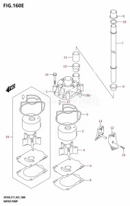 DF225Z From 22503Z-240001 (E11 E40)  2022 drawing WATER PUMP (E40)