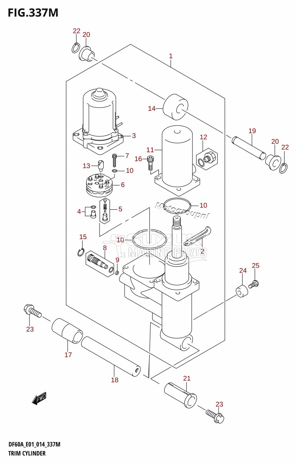 TRIM CYLINDER (DF60AVT:E01)