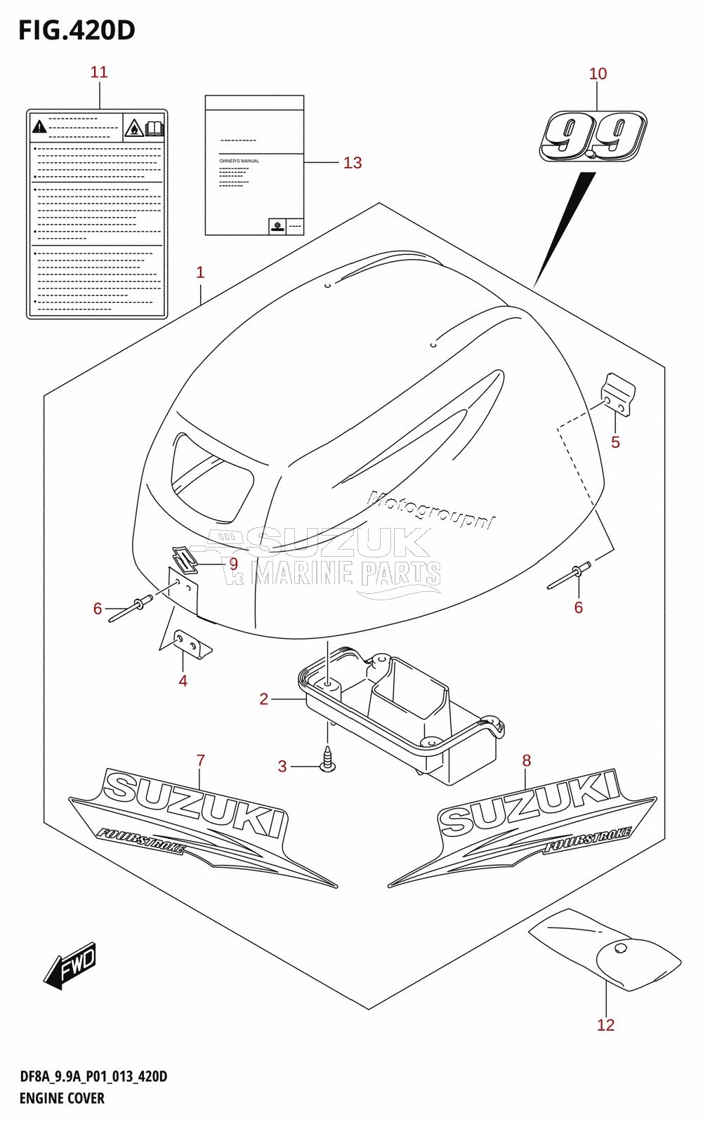 ENGINE COVER (DF9.9AR:P01)