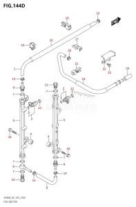 DF300A From 30002P-610001 (E01 E40)  2016 drawing FUEL INJECTOR (DF250A:E40)