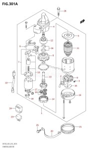 DF200Z From 20002Z-410001 (E03)  2014 drawing STARTING MOTOR