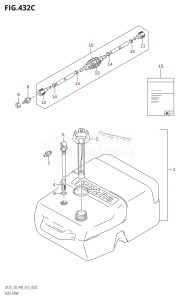 DT25 From 02503K-210001 (P36-)  2012 drawing FUEL TANK (DT30:P40)