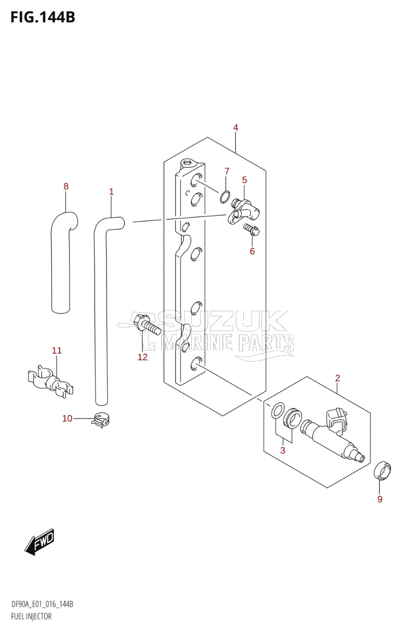 FUEL INJECTOR (DF70A:E40)