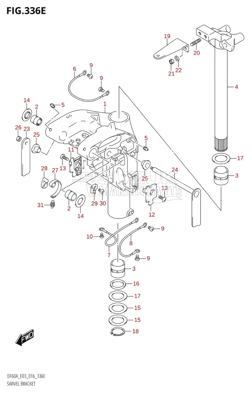 SWIVEL BRACKET (DF60AVT:E03)