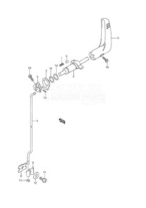 Outboard DF 6 drawing Clutch Lever