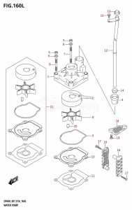 DF50A From 05003F-610001 (E01)  2016 drawing WATER PUMP (DF60ATH:E01)