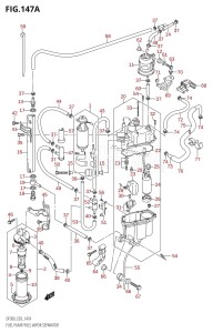 DF300 From 30001F-980001 (E03)  2009 drawing FUEL PUMP /​ FUEL VAPOR SEPARATOR (K7,K8,K9,K10)