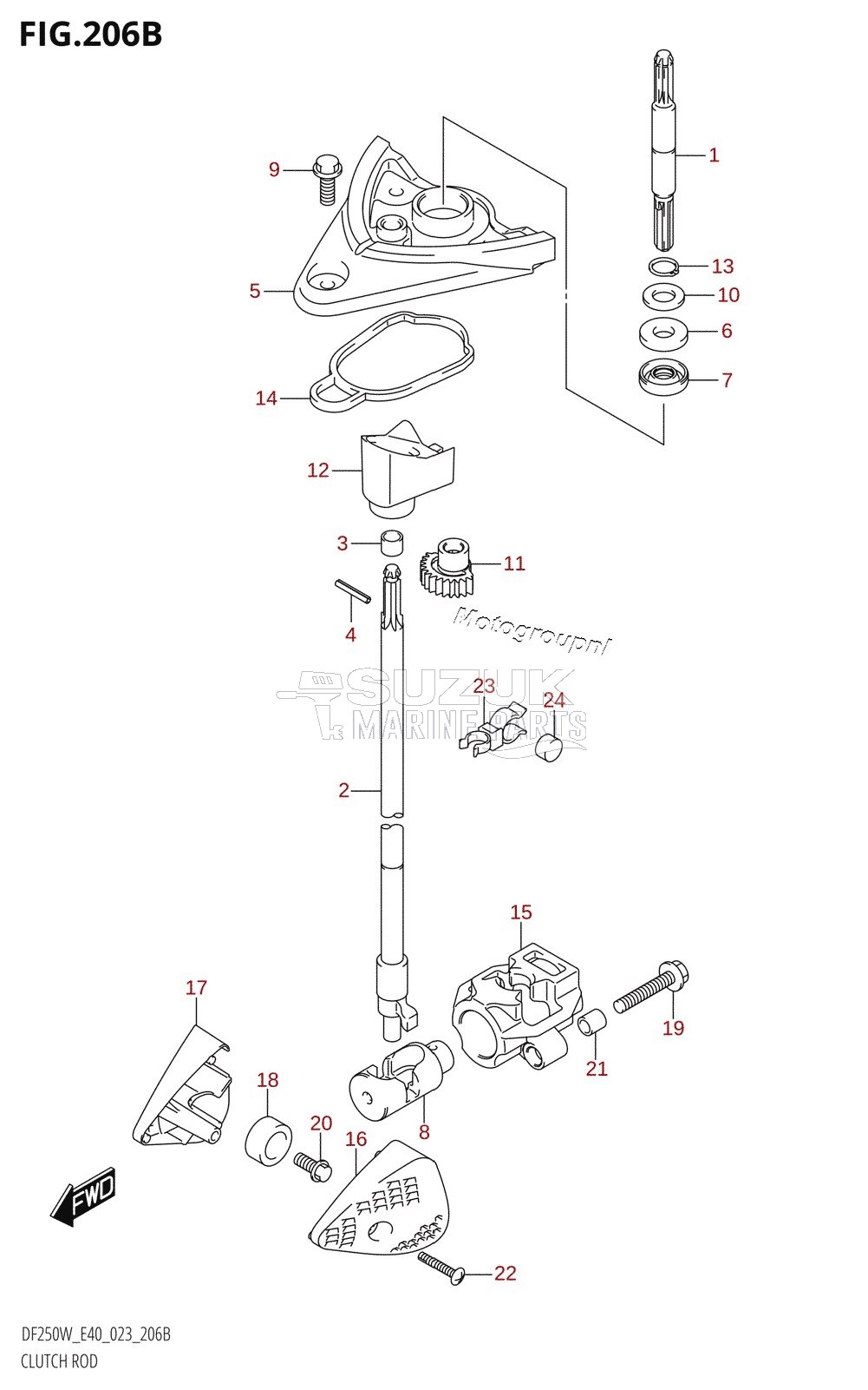 CLUTCH ROD (023)