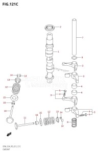 DF8A From 00801F-310001 (P03)  2013 drawing CAMSHAFT (DF9.9A:P03)