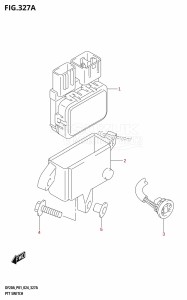 DF9.9B From 00995F-440001 (P01)  2024 drawing PTT SWITCH (DF15AT,DF20AT)