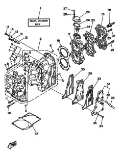 25D drawing CYLINDER--CRANKCASE