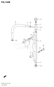 DF100A From 10003F-310001 (E01 E40)  2013 drawing FUEL INJECTOR (DF100AT:E40)