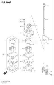 02002F-240001 (2022) 20hp E01 P01 P40-Gen. Export 1 (DF20A    DF20AR  DF20AR    DF20AT  DF20AT    DF20ATH  DF20ATH) DF20A drawing WATER PUMP (P01)