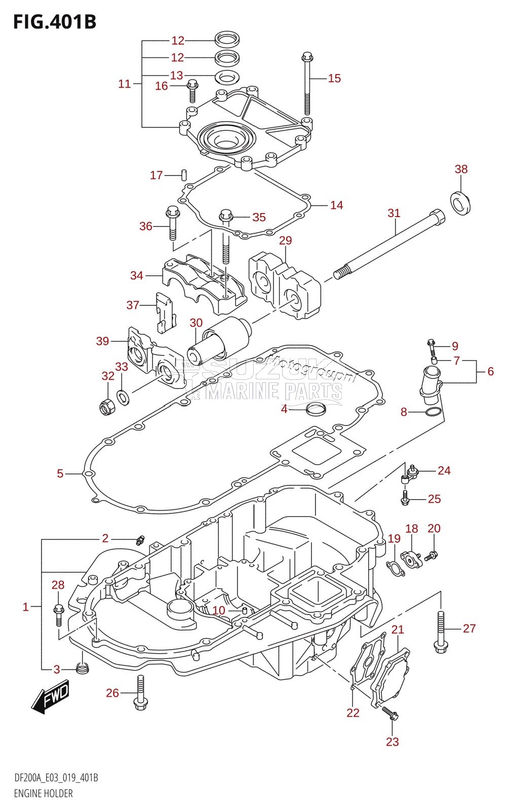 ENGINE HOLDER (DF200AST)