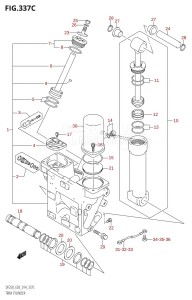 DF225Z From 22503Z-410001 (E03)  2014 drawing TRIM CYLINDER (DF225T:E03)