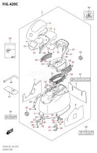 DF350A From 35001F-710001 (E01)  2017 drawing ENGINE COVER (DF325A:E40)