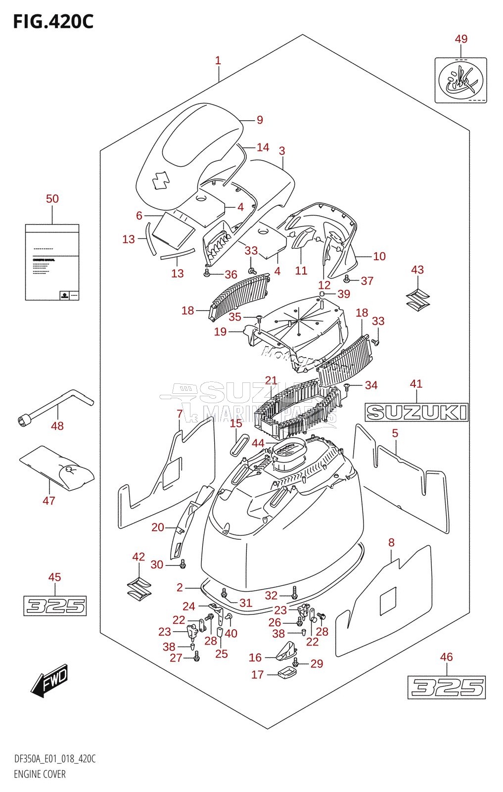 ENGINE COVER (DF325A:E40)