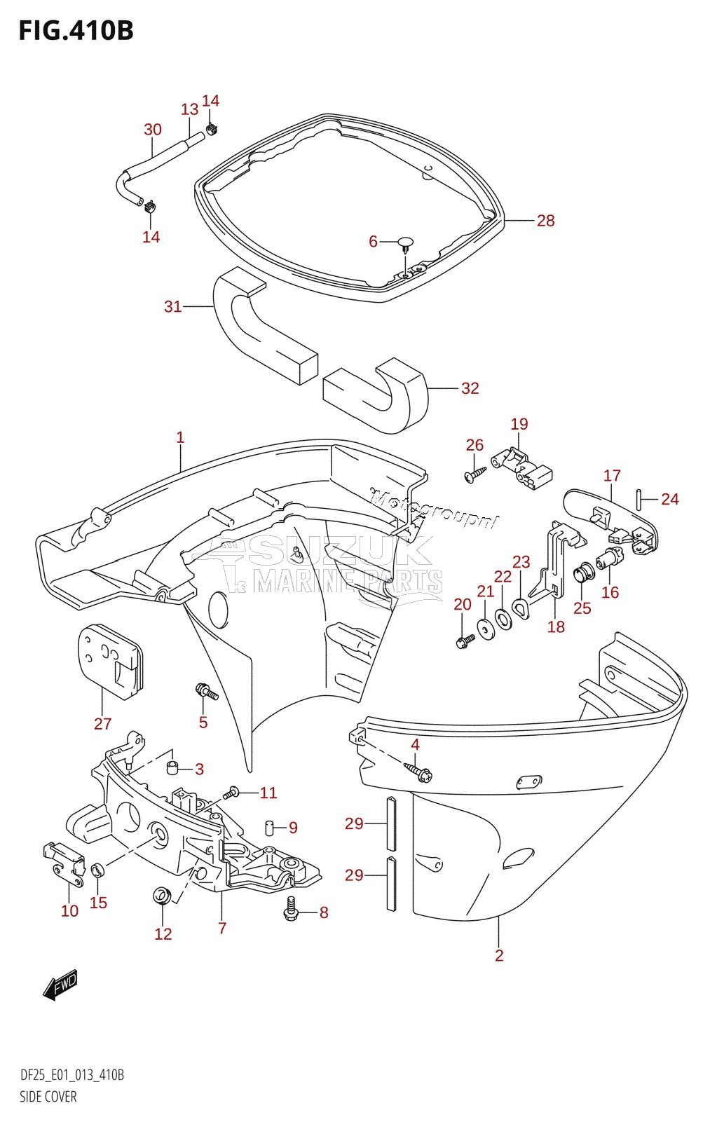 SIDE COVER (DF25R:E01)