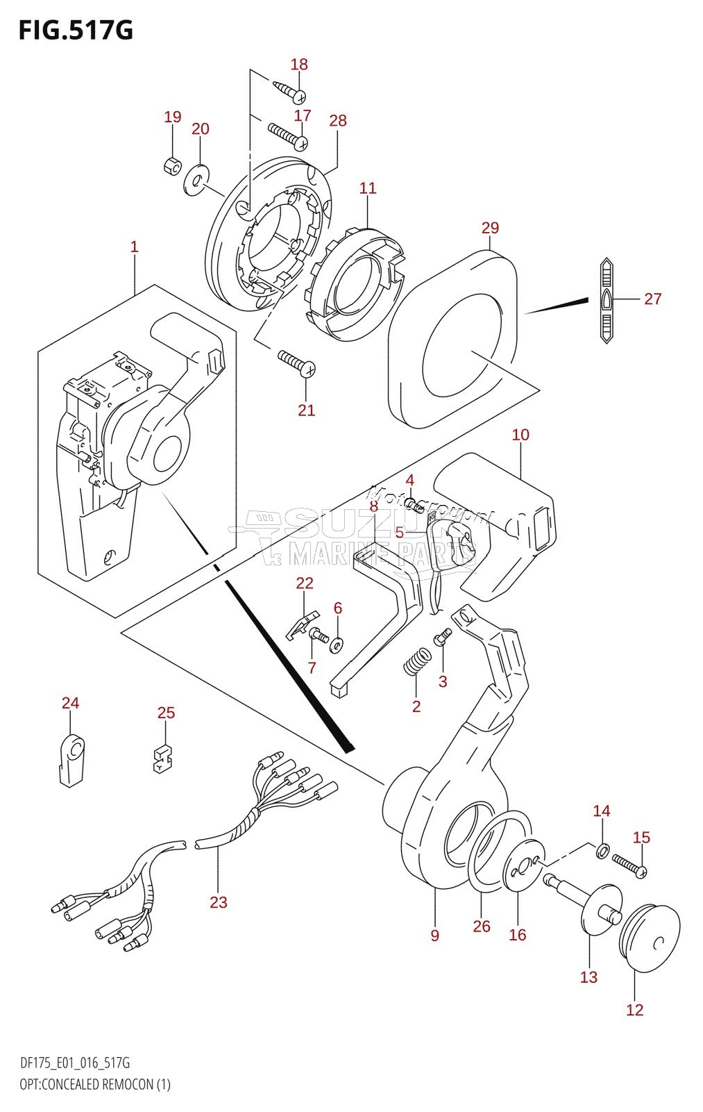 OPT:CONCEALED REMOCON (1) (DF175Z:E01)