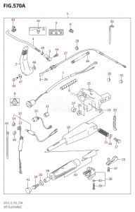 DF9.9 From 00992F-780001 (P03)  2007 drawing OPT:TILLER HANDLE (DF9.9R:K4)