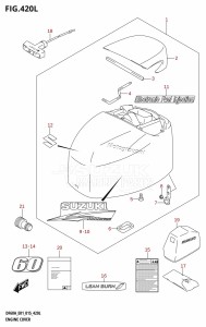 DF60A From 06002F-510001 (E01 E40)  2015 drawing ENGINE COVER (DF60ATH:E01)