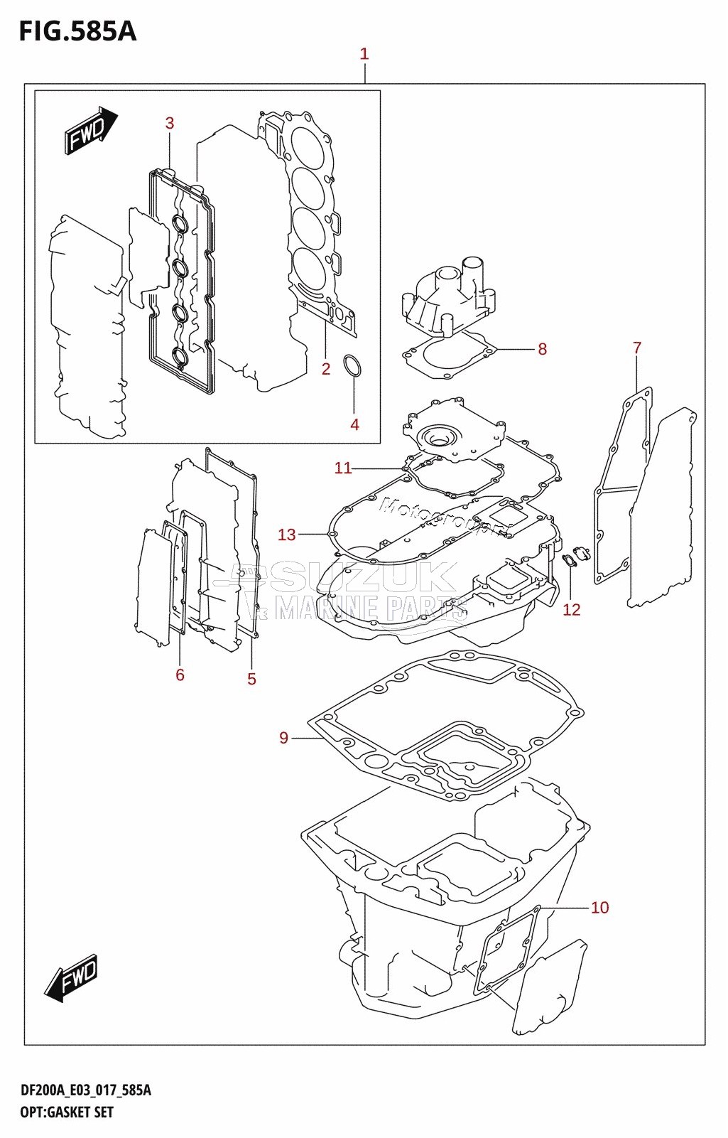 OPT:GASKET SET