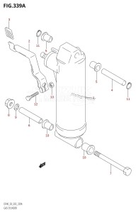 DF40 From 04001F-971001 (E03)  1999 drawing GAS CYLINDER ((DF40QH,DF50QH):(X,Y))