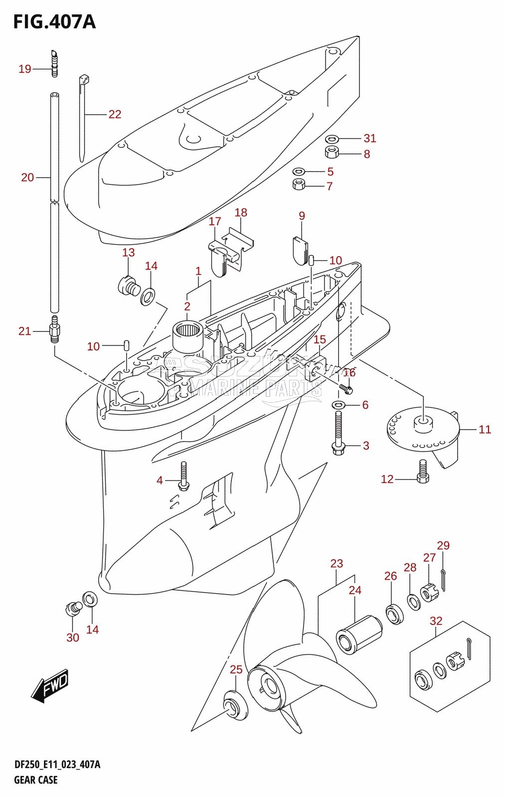 GEAR CASE (DF200T)