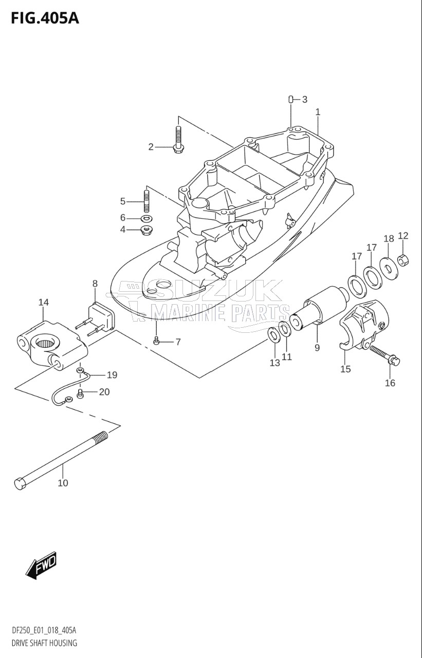 DRIVE SHAFT HOUSING (L-TRANSOM)