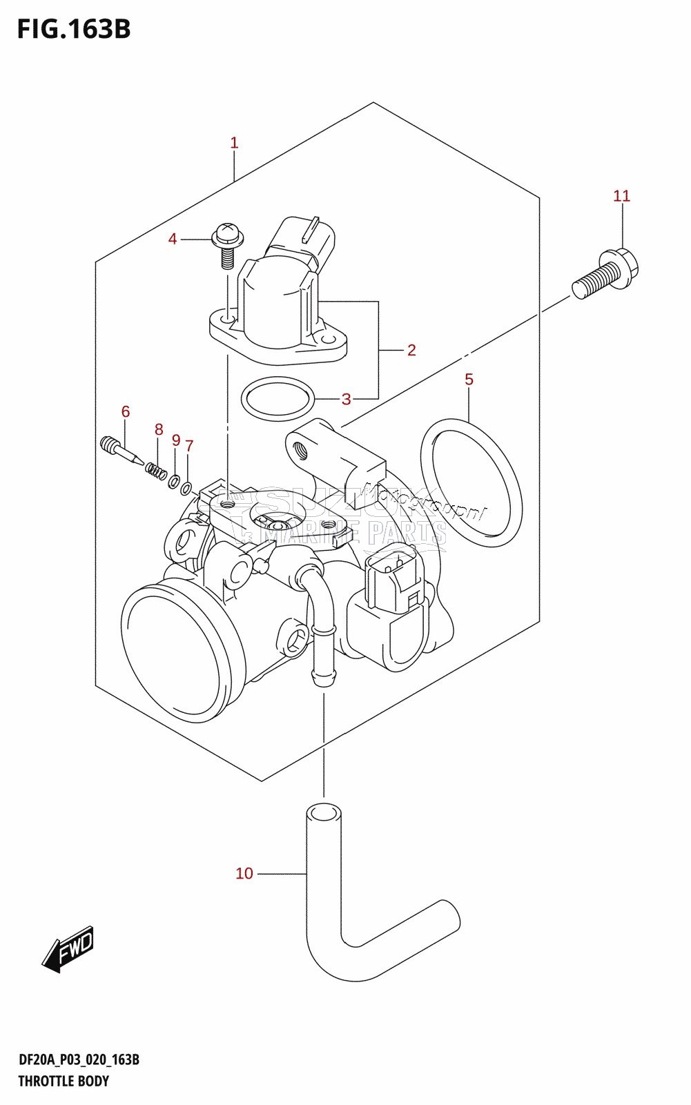 THROTTLE BODY (DF9.9BT,DF20AT)