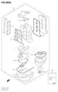 05003F-110001 (2011) 50hp E01-Gen. Export 1 (DF50AT  DF50ATH) DF50A drawing OPT:GASKET SET