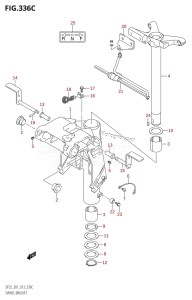 DF25 From 02503F-310001 (E01)  2013 drawing SWIVEL BRACKET (DF25Q:E01)