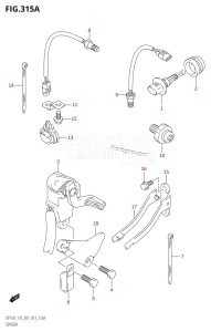 DF175Z From 17502Z-310001 (E01 E40)  2013 drawing SENSOR