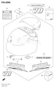 DF80A From 08002F-410001 (E03)  2014 drawing ENGINE COVER (DF70A:E03)