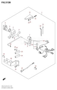 DF9.9A From 00994F-410001 (P03)  2014 drawing OPT:REMOTE CONTROL PARTS (DF9.9A:P03)