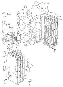 DT60 From 06002-751001 ()  1997 drawing INLET CASE /​ EXHAUST COVER