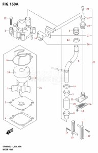 DF115BG From 11505F-440001 (E11 - E40)  2024 drawing WATER PUMP (E11)