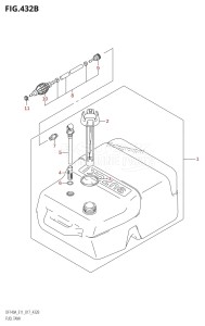 DF115AZ From 11503Z-710001 (E11 E40)  2017 drawing FUEL TANK (DF115AZ:E40)