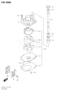 DF70A From 07003F-710001 (E01 E40)  2017 drawing WATER PUMP (DF90A:E01)